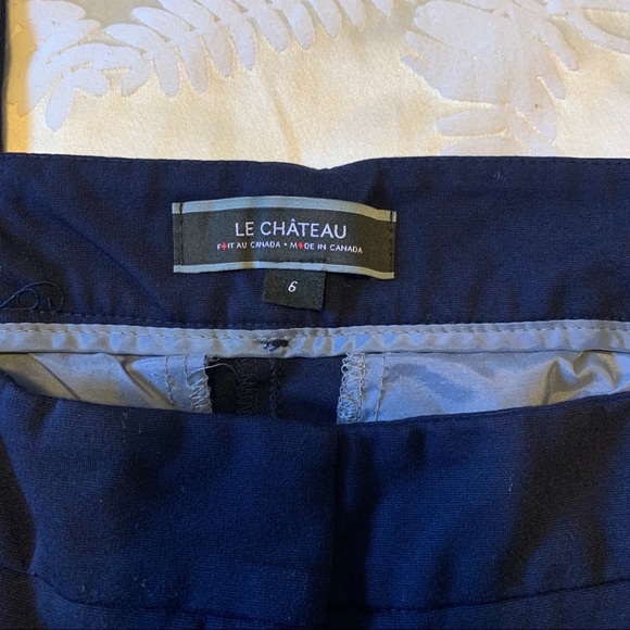 Le Chateau Navy Straight Leg Pants - Picture 4 of 5